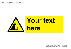 Custom Warning unstable cliff